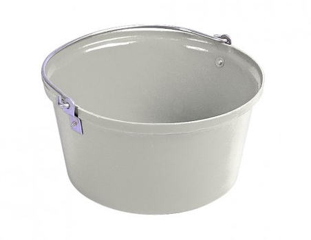 Shallow Feed Bucket White