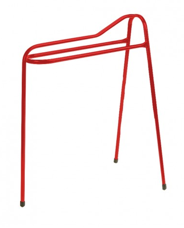 Tall 3 Leg Saddle Display Stand Red