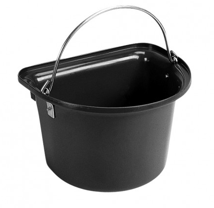 Flat Sided Bucket Black