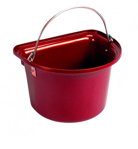 Flat Sided Bucket Red