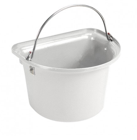 Flat Sided Bucket White