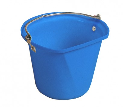 D-Shape 3 Gal Hanging Bucket Blue