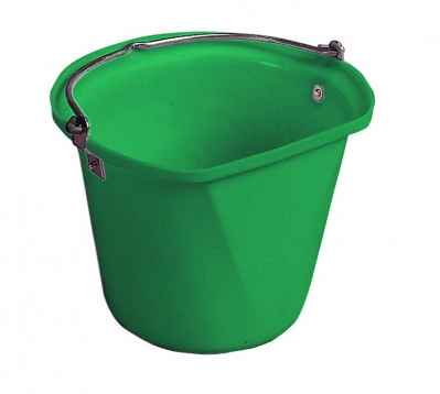 D-Shape 3 Gal Hanging Bucket Green