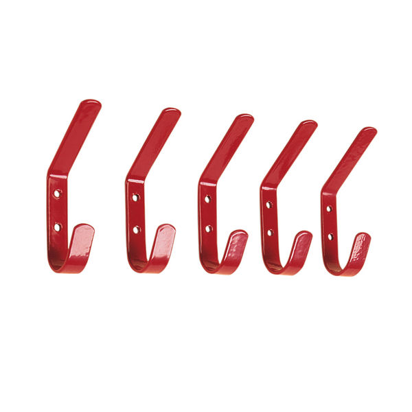 Hat & Coat Hook Set Red