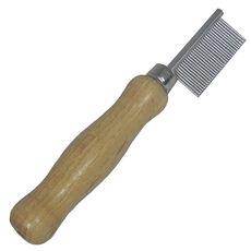 SMART GROOMING QUARTER MARKING COMB WOODEN HANDLE