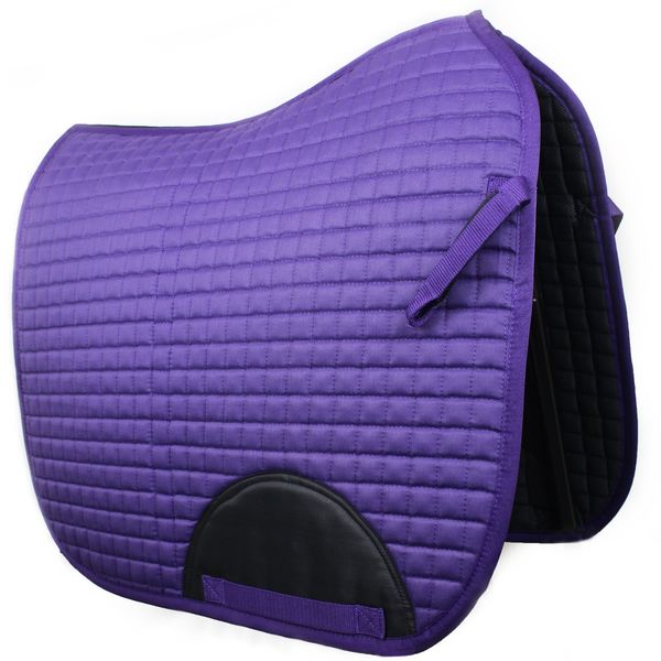Quilted Dressage Saddle Pad Purple