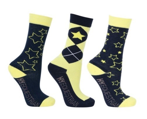 Hy Equestrian Stella Children's Socks (3 pack) image #2