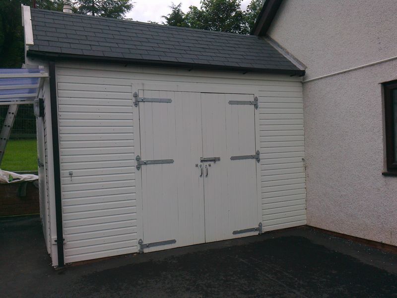 Boiler House White Timber Cladding With Grey Square Butt Tile Effect image #3