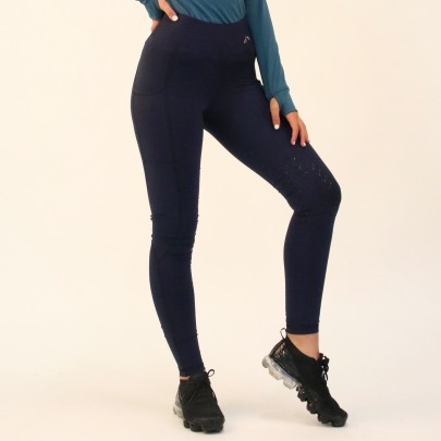 High-Waist Pocket Silicone Knee Tights image #5