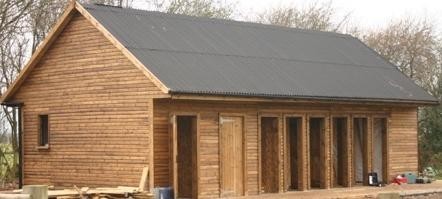 Toilet &amp; Shower Block Near Completion with Corrugated Roof