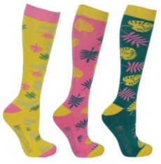 Hy Equestrian Tropical Vibes Socks (Pack 3)