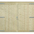 Untreated Framed, Ledged &amp; Braced Garage Doors