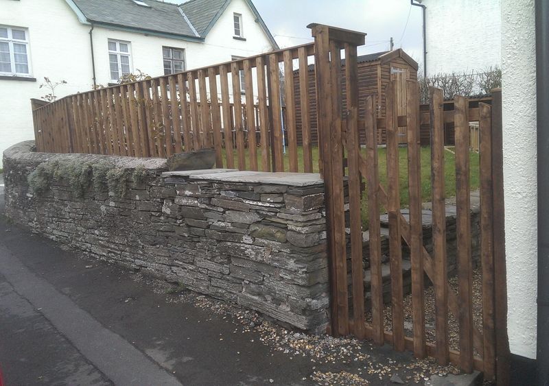 Golden Brown Garden Fence image #1