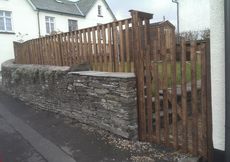 Golden Brown Garden Fence